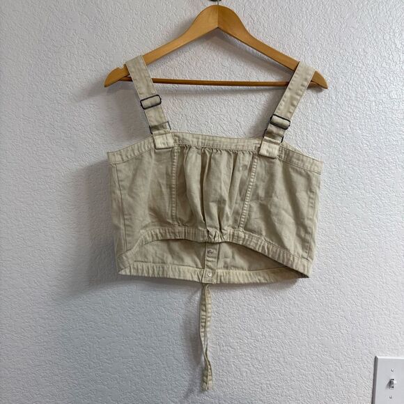 FREE PEOPLE WOMEN'S PALM DESERT DENIM TOP SIZE SMALL - Picture 3 of 4